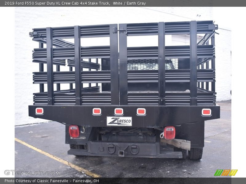 White / Earth Gray 2019 Ford F550 Super Duty XL Crew Cab 4x4 Stake Truck
