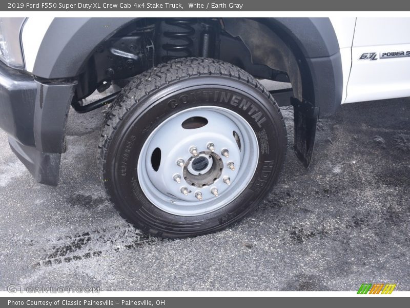 White / Earth Gray 2019 Ford F550 Super Duty XL Crew Cab 4x4 Stake Truck