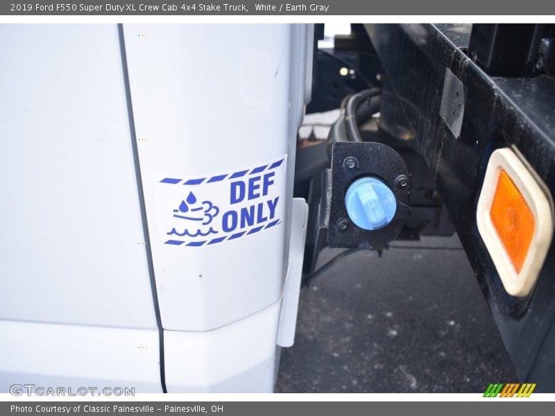 White / Earth Gray 2019 Ford F550 Super Duty XL Crew Cab 4x4 Stake Truck