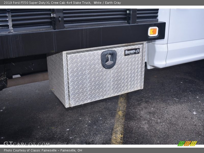 White / Earth Gray 2019 Ford F550 Super Duty XL Crew Cab 4x4 Stake Truck
