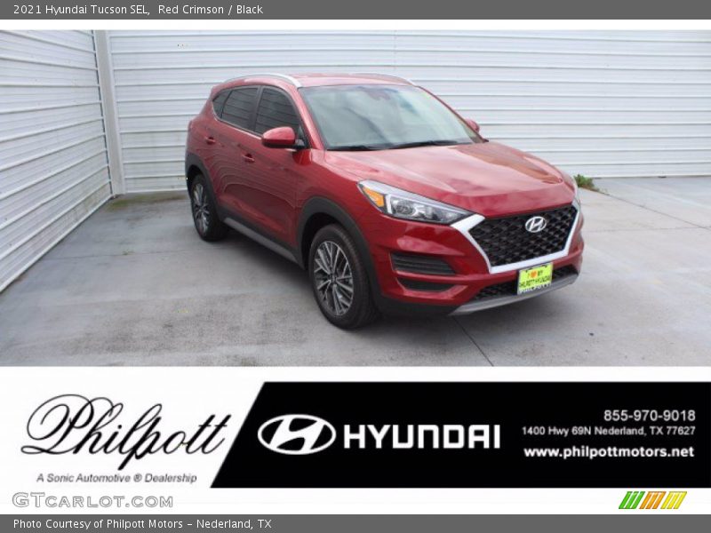 Red Crimson / Black 2021 Hyundai Tucson SEL
