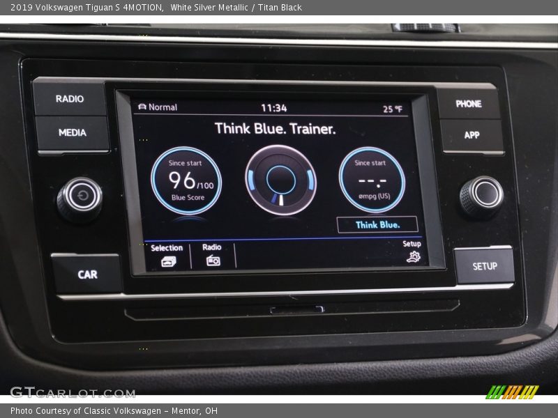 White Silver Metallic / Titan Black 2019 Volkswagen Tiguan S 4MOTION