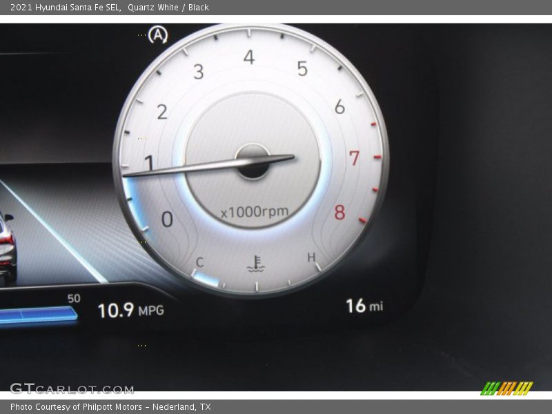 Quartz White / Black 2021 Hyundai Santa Fe SEL