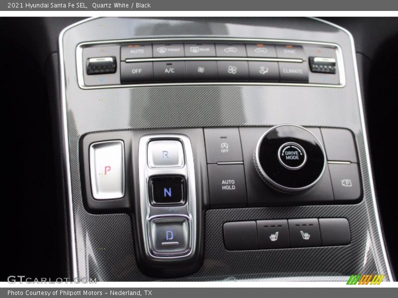 Quartz White / Black 2021 Hyundai Santa Fe SEL