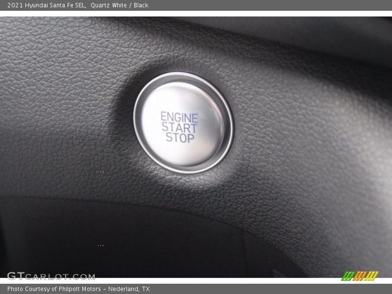 Quartz White / Black 2021 Hyundai Santa Fe SEL