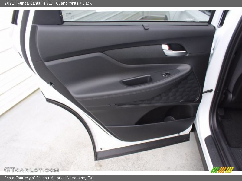 Quartz White / Black 2021 Hyundai Santa Fe SEL