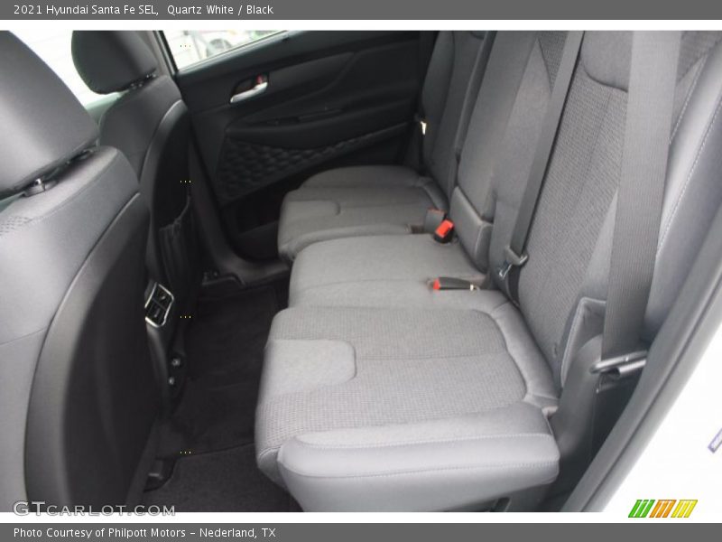 Quartz White / Black 2021 Hyundai Santa Fe SEL