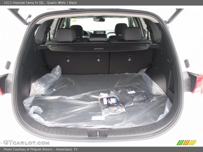 Quartz White / Black 2021 Hyundai Santa Fe SEL