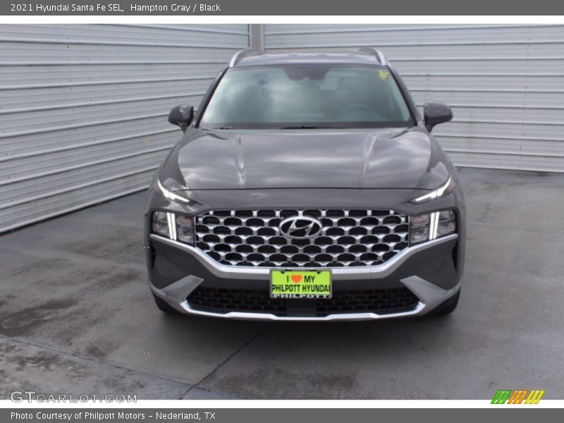 Hampton Gray / Black 2021 Hyundai Santa Fe SEL