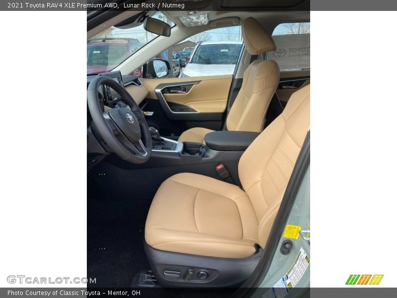 Lunar Rock / Nutmeg 2021 Toyota RAV4 XLE Premium AWD