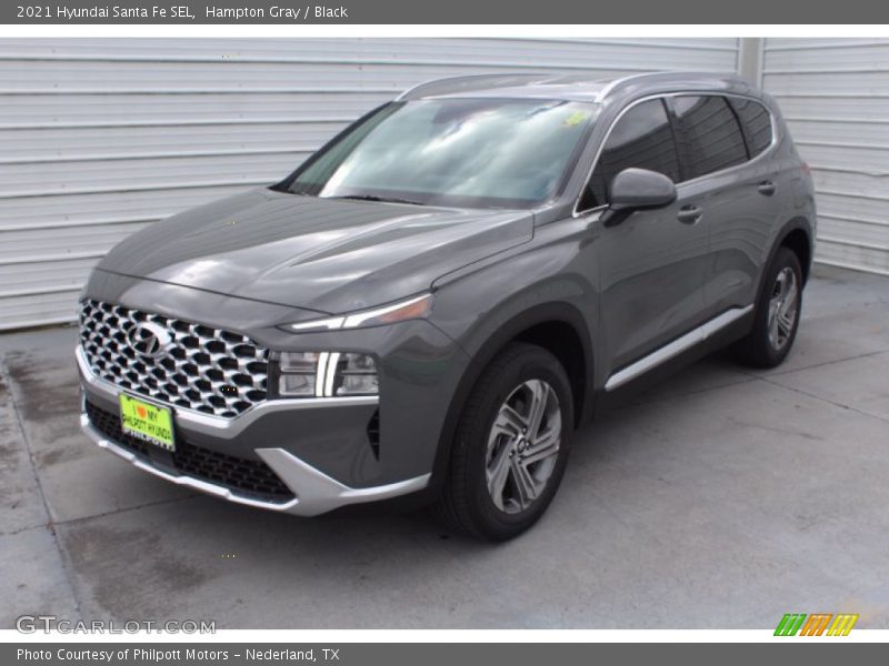 Hampton Gray / Black 2021 Hyundai Santa Fe SEL
