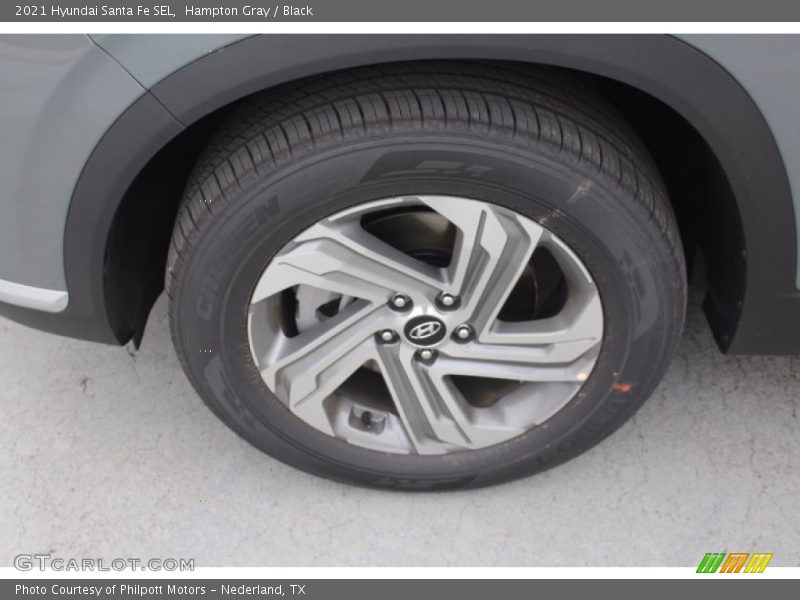 Hampton Gray / Black 2021 Hyundai Santa Fe SEL