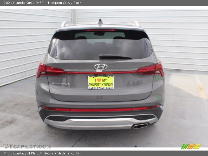 Hampton Gray / Black 2021 Hyundai Santa Fe SEL