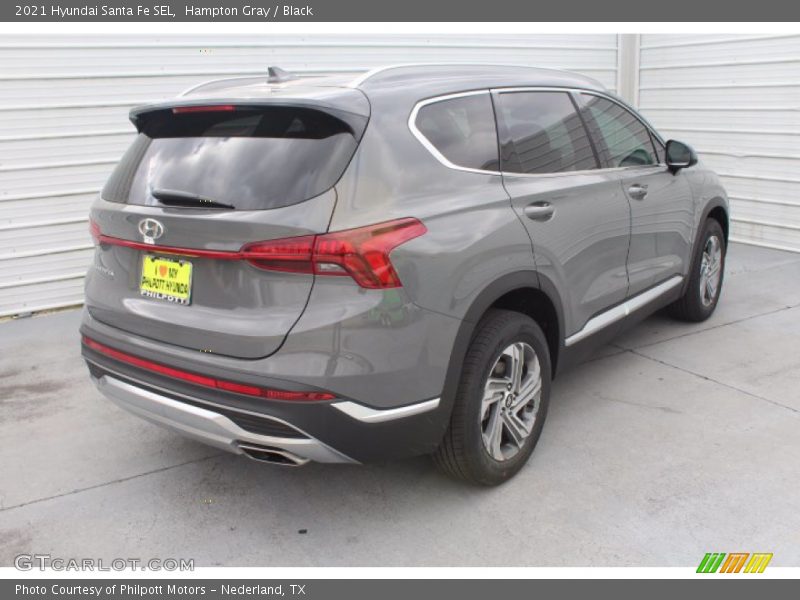 Hampton Gray / Black 2021 Hyundai Santa Fe SEL