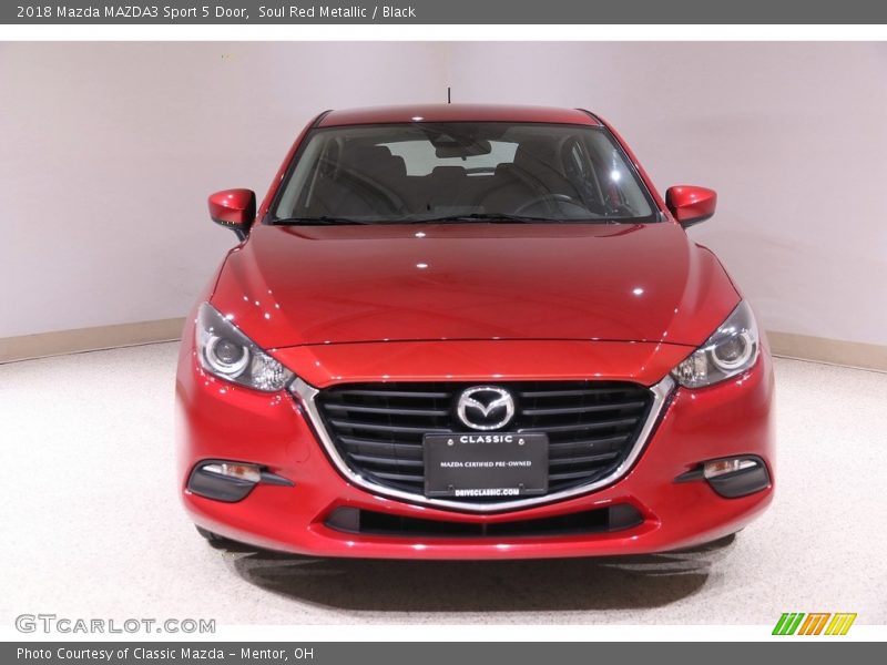 Soul Red Metallic / Black 2018 Mazda MAZDA3 Sport 5 Door