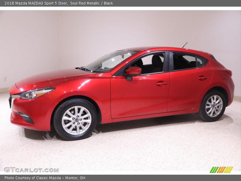 Soul Red Metallic / Black 2018 Mazda MAZDA3 Sport 5 Door