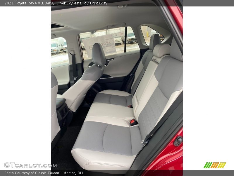 Silver Sky Metallic / Light Gray 2021 Toyota RAV4 XLE AWD