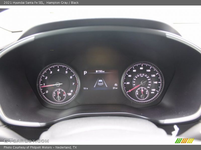 Hampton Gray / Black 2021 Hyundai Santa Fe SEL