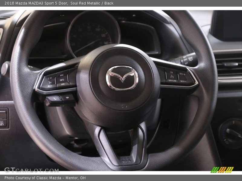 Soul Red Metallic / Black 2018 Mazda MAZDA3 Sport 5 Door
