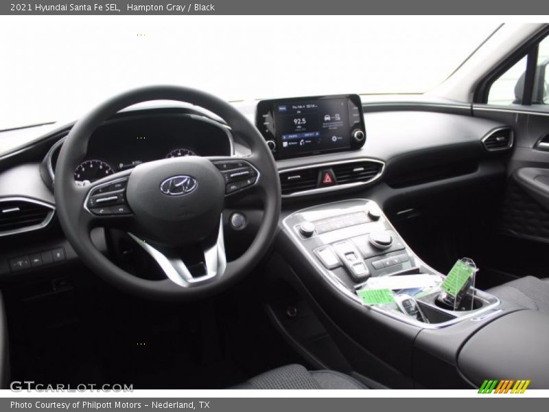 Hampton Gray / Black 2021 Hyundai Santa Fe SEL