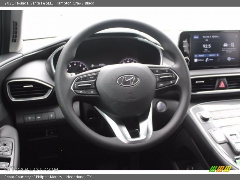 Hampton Gray / Black 2021 Hyundai Santa Fe SEL