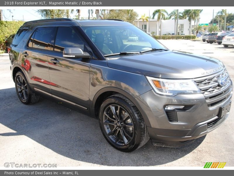 Magnetic Metallic / Ebony Black 2018 Ford Explorer XLT