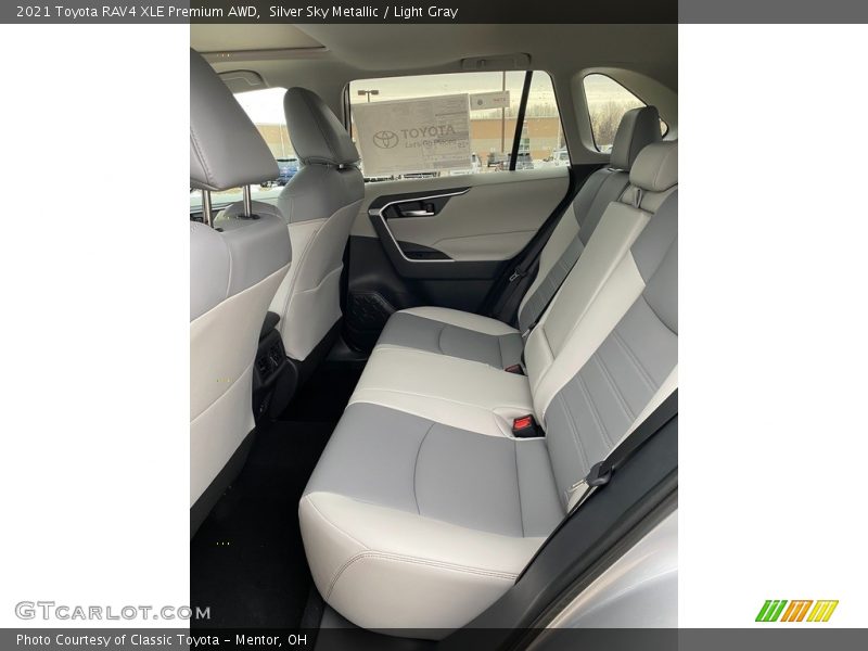 Silver Sky Metallic / Light Gray 2021 Toyota RAV4 XLE Premium AWD
