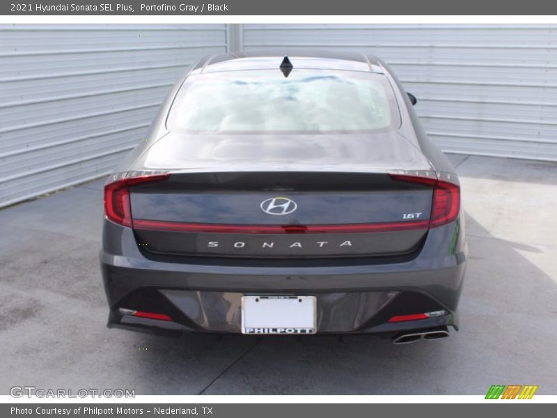 Portofino Gray / Black 2021 Hyundai Sonata SEL Plus