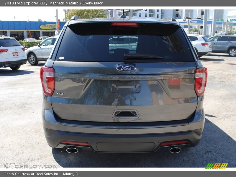Magnetic Metallic / Ebony Black 2018 Ford Explorer XLT