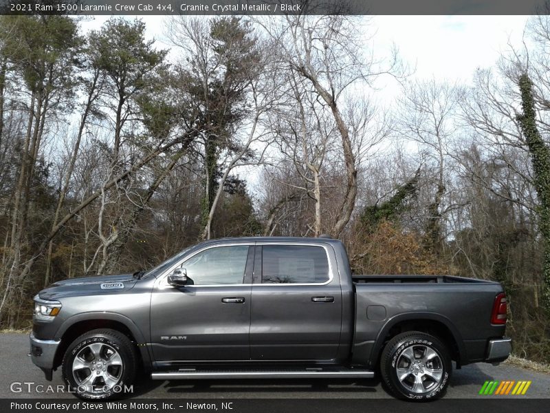 Granite Crystal Metallic / Black 2021 Ram 1500 Laramie Crew Cab 4x4