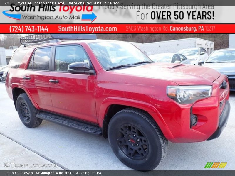 Barcelona Red Metallic / Black 2021 Toyota 4Runner Venture 4x4