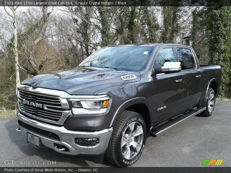 Granite Crystal Metallic / Black 2021 Ram 1500 Laramie Crew Cab 4x4