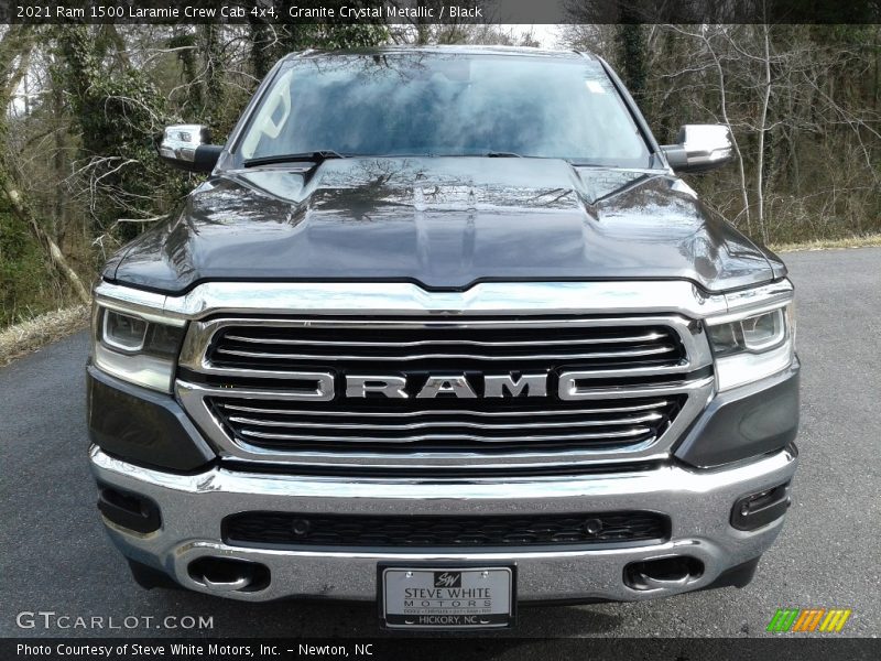 Granite Crystal Metallic / Black 2021 Ram 1500 Laramie Crew Cab 4x4