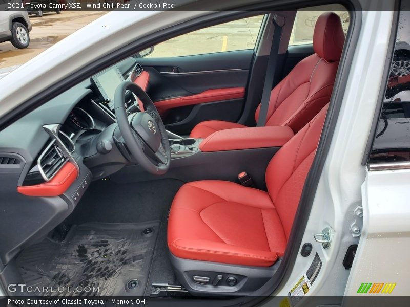 Wind Chill Pearl / Cockpit Red 2021 Toyota Camry XSE