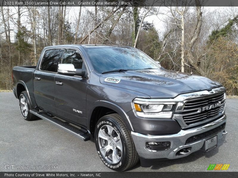 Granite Crystal Metallic / Black 2021 Ram 1500 Laramie Crew Cab 4x4