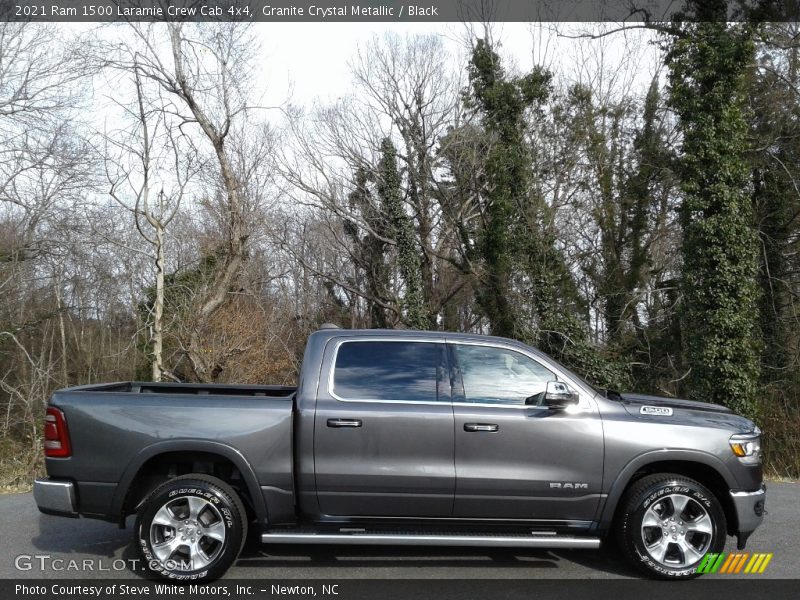 Granite Crystal Metallic / Black 2021 Ram 1500 Laramie Crew Cab 4x4