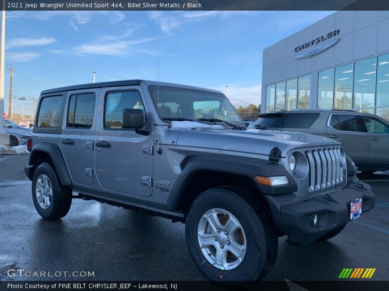 Billet Silver Metallic / Black 2021 Jeep Wrangler Unlimited Sport 4x4