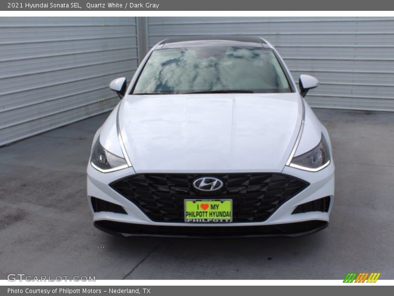 Quartz White / Dark Gray 2021 Hyundai Sonata SEL
