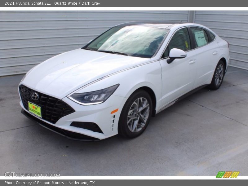 Quartz White / Dark Gray 2021 Hyundai Sonata SEL