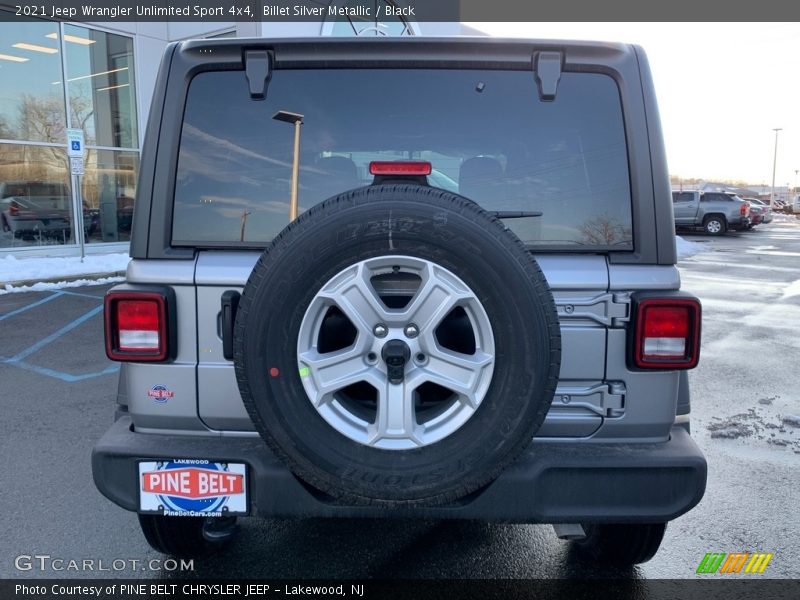 Billet Silver Metallic / Black 2021 Jeep Wrangler Unlimited Sport 4x4