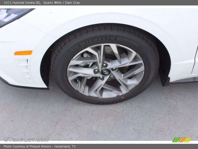 Quartz White / Dark Gray 2021 Hyundai Sonata SEL