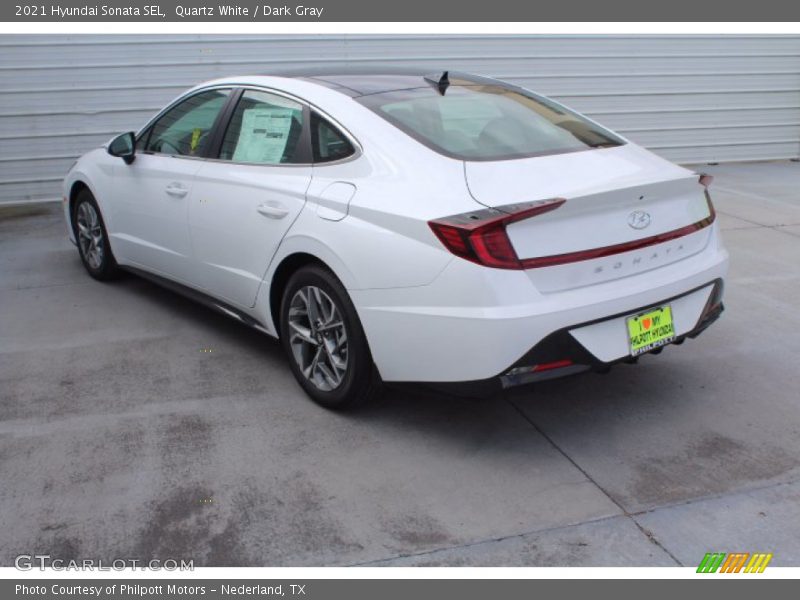 Quartz White / Dark Gray 2021 Hyundai Sonata SEL