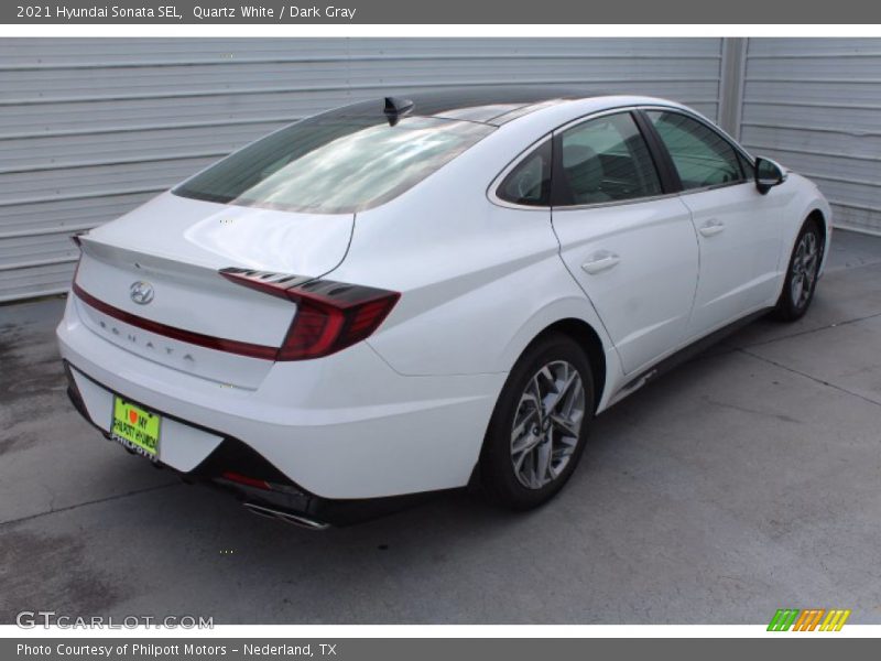 Quartz White / Dark Gray 2021 Hyundai Sonata SEL