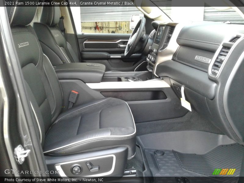 Granite Crystal Metallic / Black 2021 Ram 1500 Laramie Crew Cab 4x4