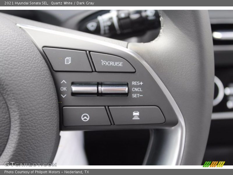 Quartz White / Dark Gray 2021 Hyundai Sonata SEL