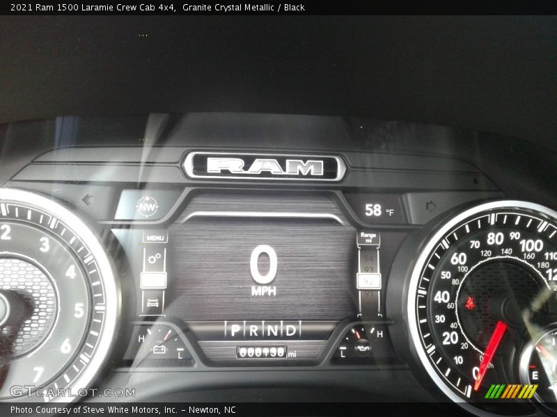 Granite Crystal Metallic / Black 2021 Ram 1500 Laramie Crew Cab 4x4