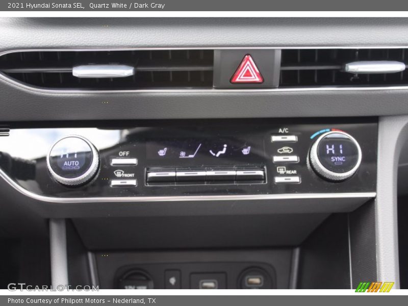Quartz White / Dark Gray 2021 Hyundai Sonata SEL