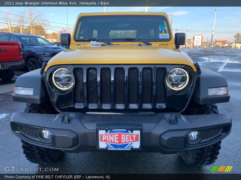 Hellayella / Black 2021 Jeep Wrangler Unlimited Willys 4x4