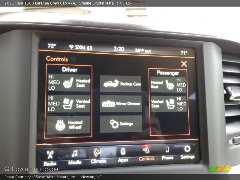 Granite Crystal Metallic / Black 2021 Ram 1500 Laramie Crew Cab 4x4