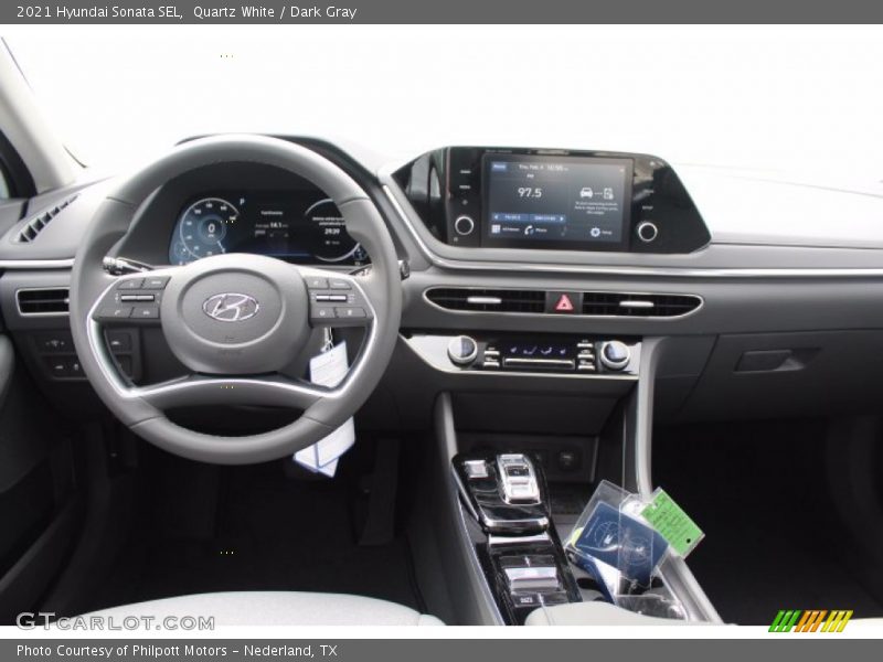 Quartz White / Dark Gray 2021 Hyundai Sonata SEL